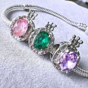 Assorted Multi-Colored Bead Charm fits PANDORA